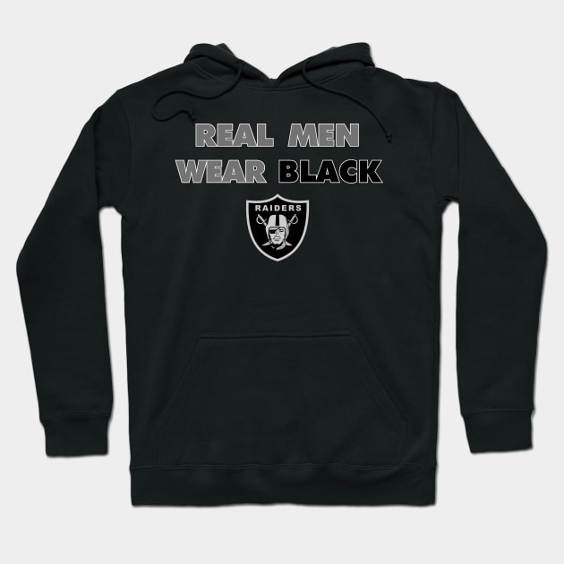 Raiders "Real Men Wear Black" Hoodie by capognad